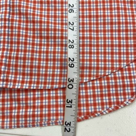Polo Ralph Lauren Regent Shirt Men's 15.5 Orange Plaid Classic Fit Button Down - Picture 9 of 12